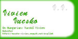 vivien vucsko business card